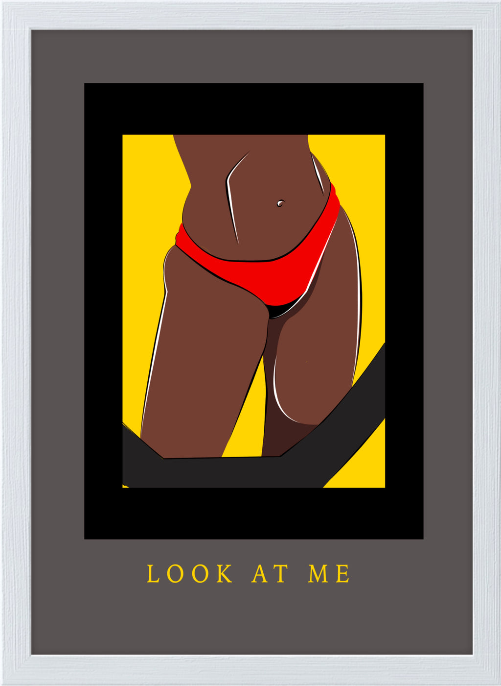 Look at Me Framed Art Print - A4 or A3 Size
