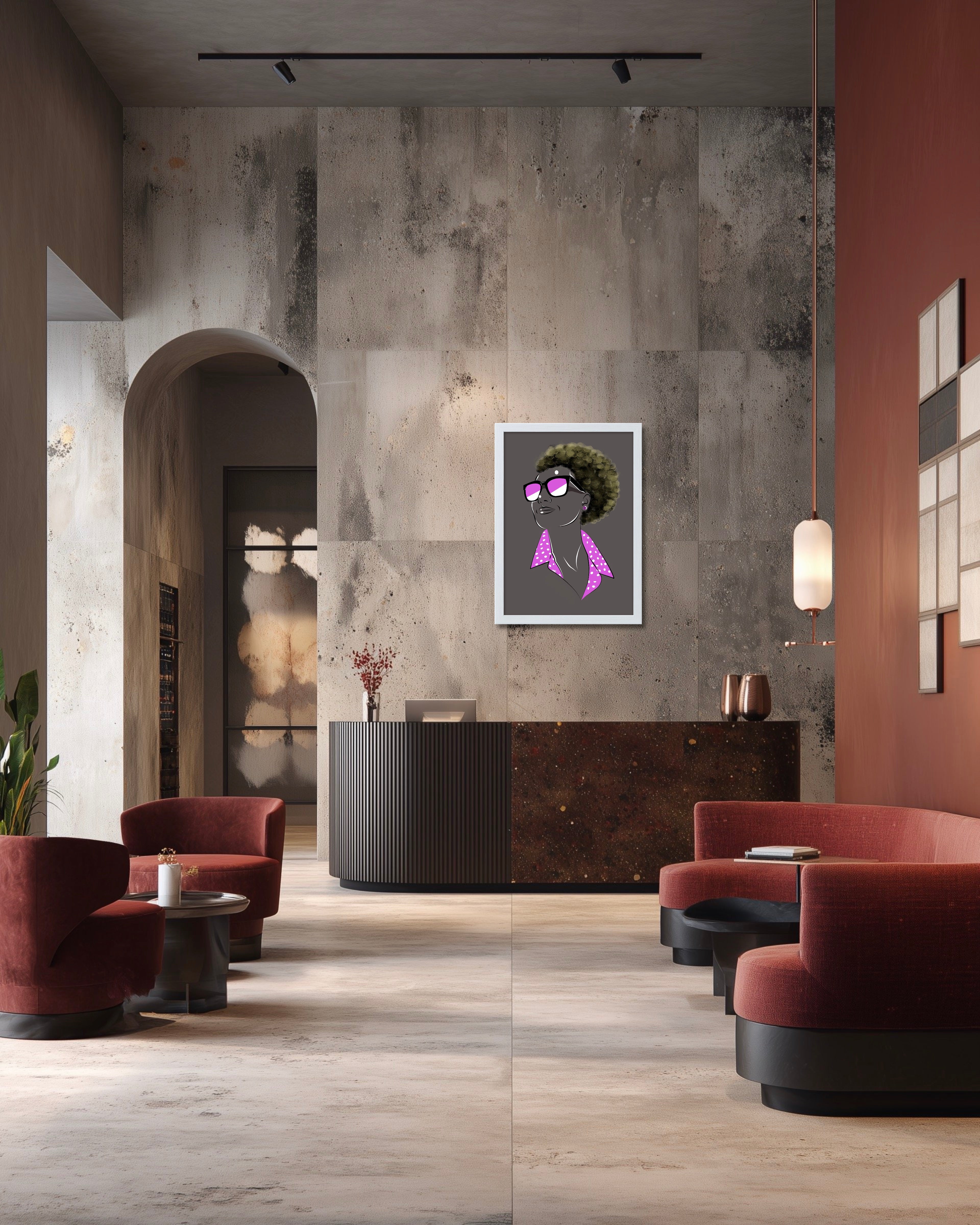 Bold Vision Framed Art Print - A4 or A3