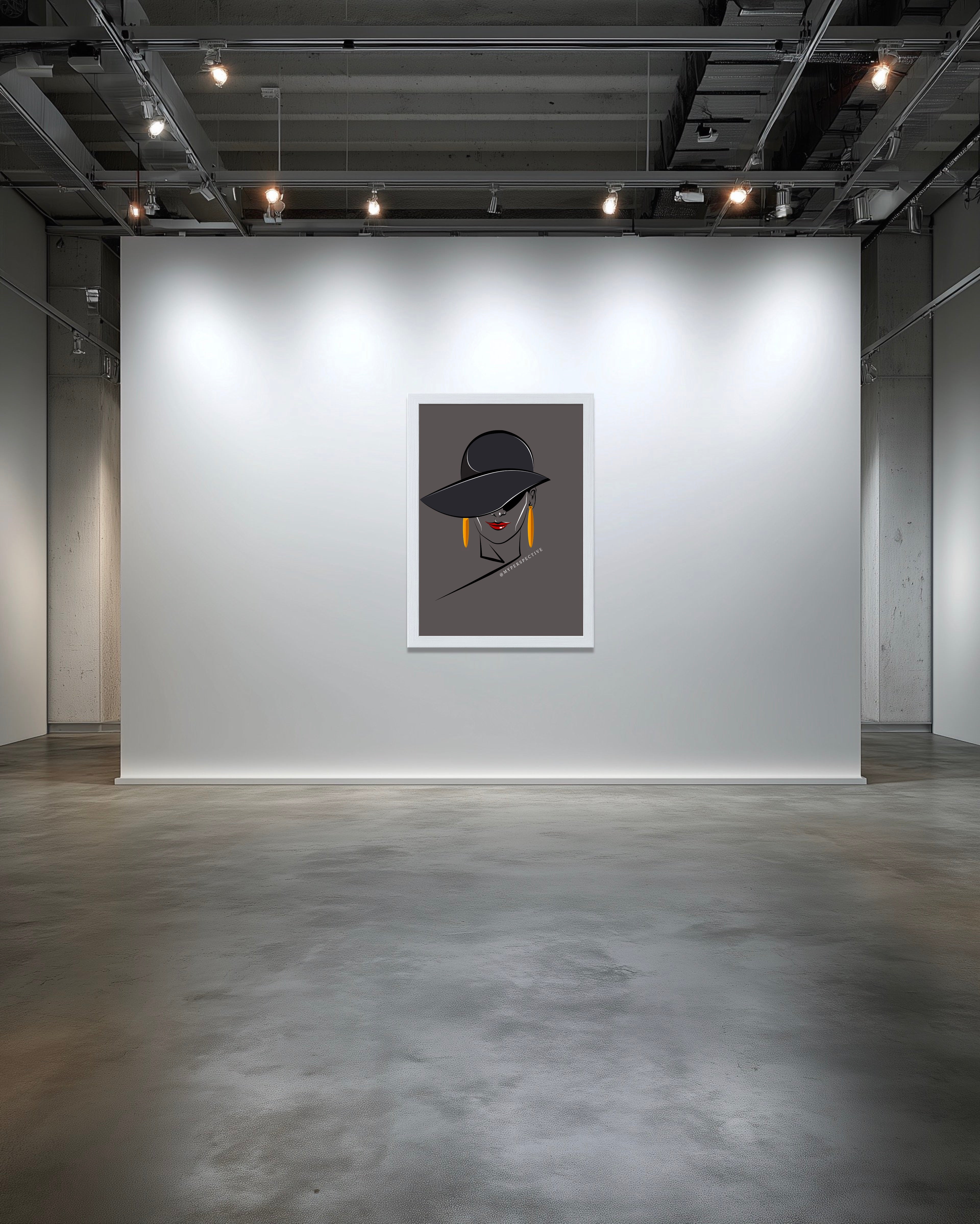 Midnight Glamour Framed Art Print - A4 or A3 Size